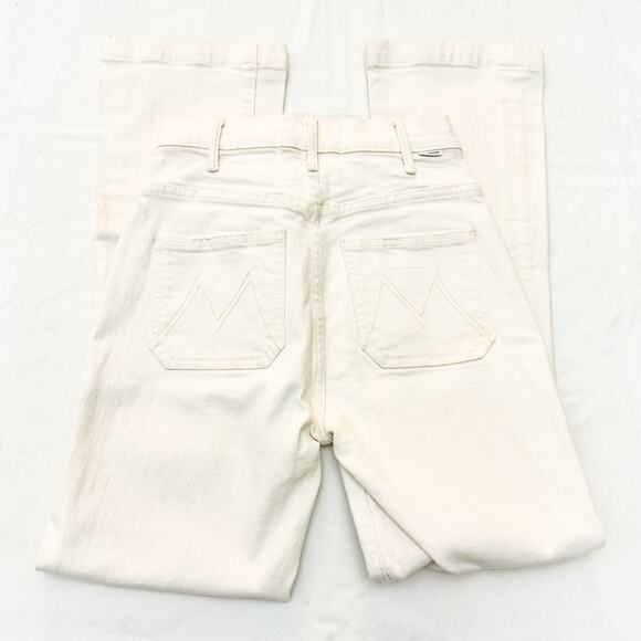 Mother Superior The Hustler Patch Pocket Flood Act Natural Denim Jeans Size 23 - Picture 5 of 9